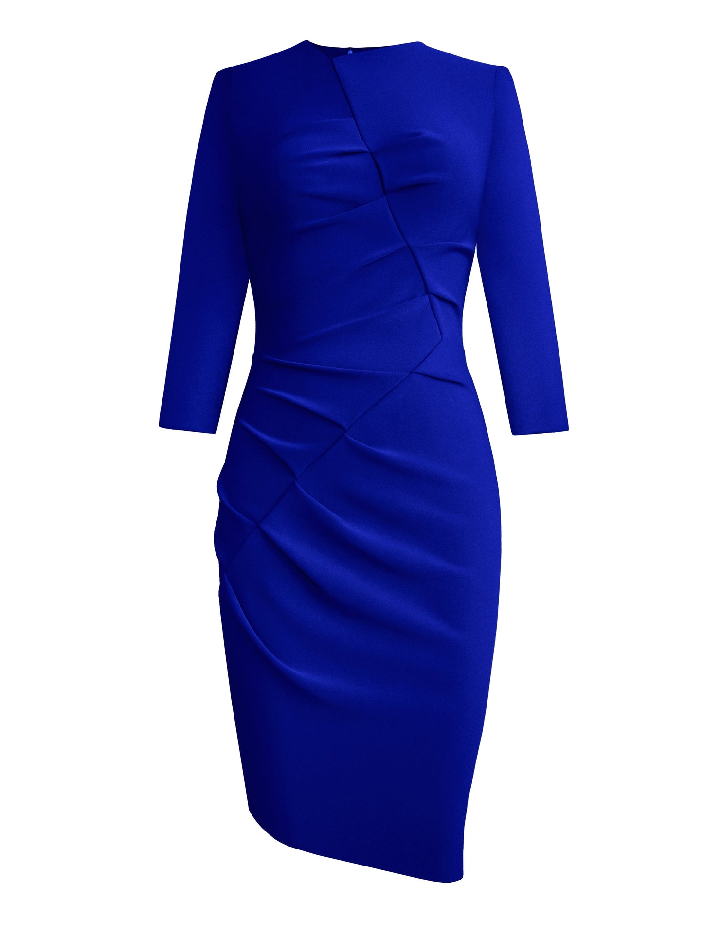 Asymmetric Front Tuck Dress