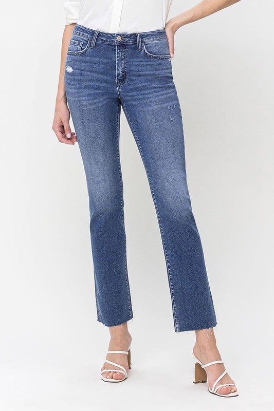 Women's high-rise straight jeans at Holocene 