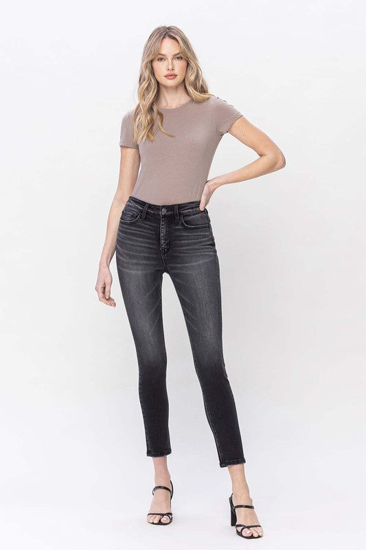 cropped high-rise skinny jeans for women at Holocene