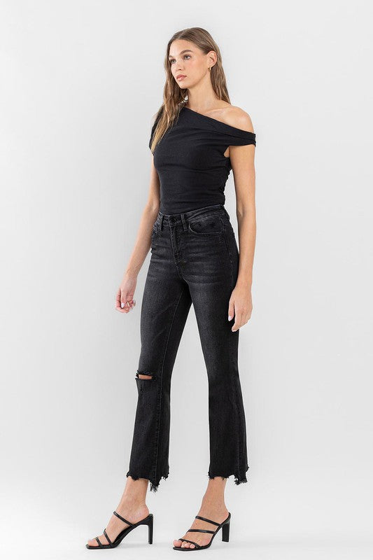 high rise ankle bootcut jeans for women at Holocene 