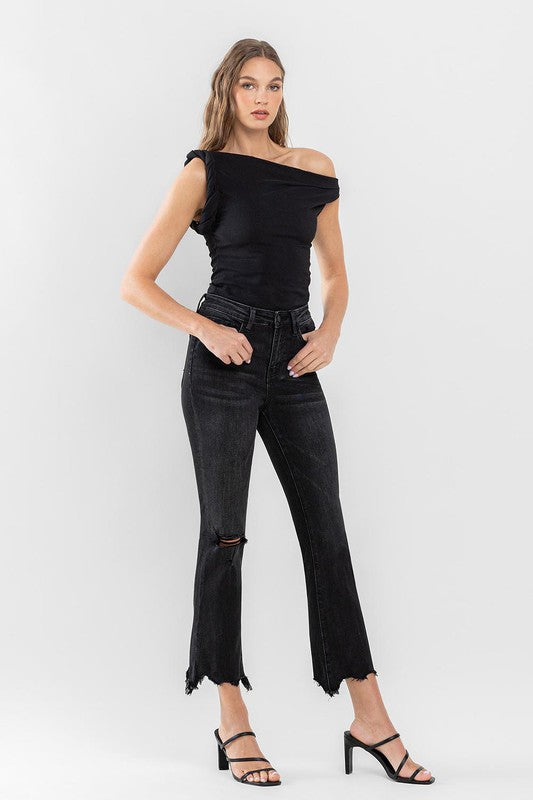 high rise ankle bootcut jeans for women at Holocene 