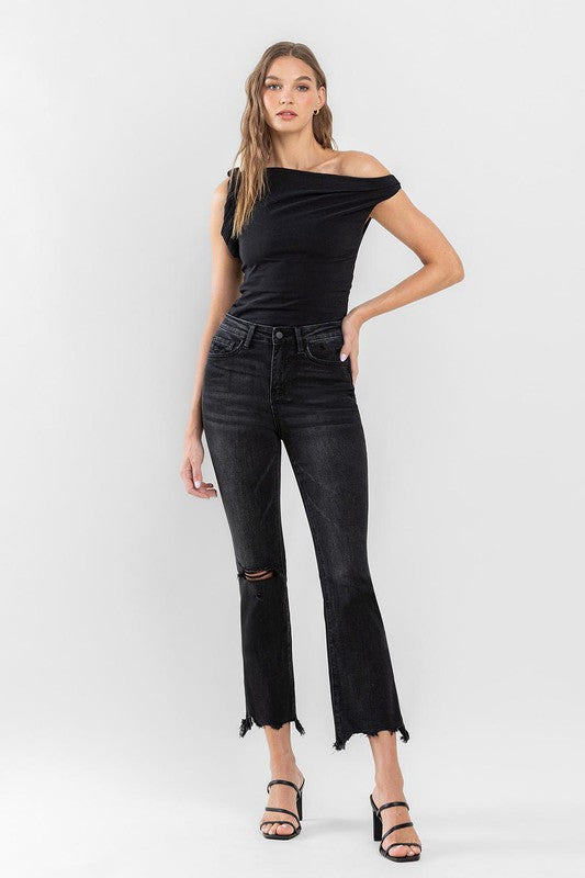 high rise ankle bootcut jeans for women at Holocene 