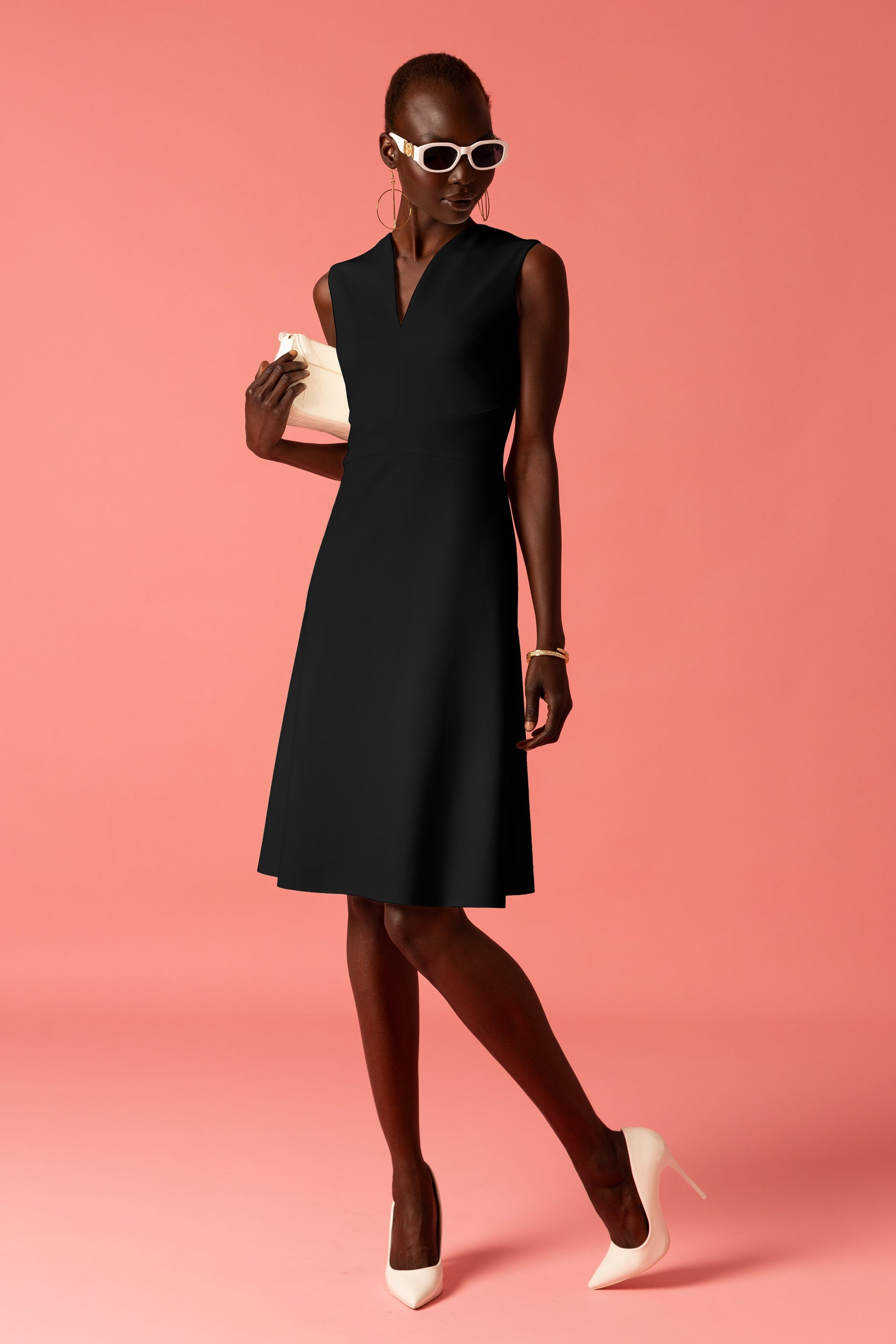 Midi a-line dress for women by L'MOMO