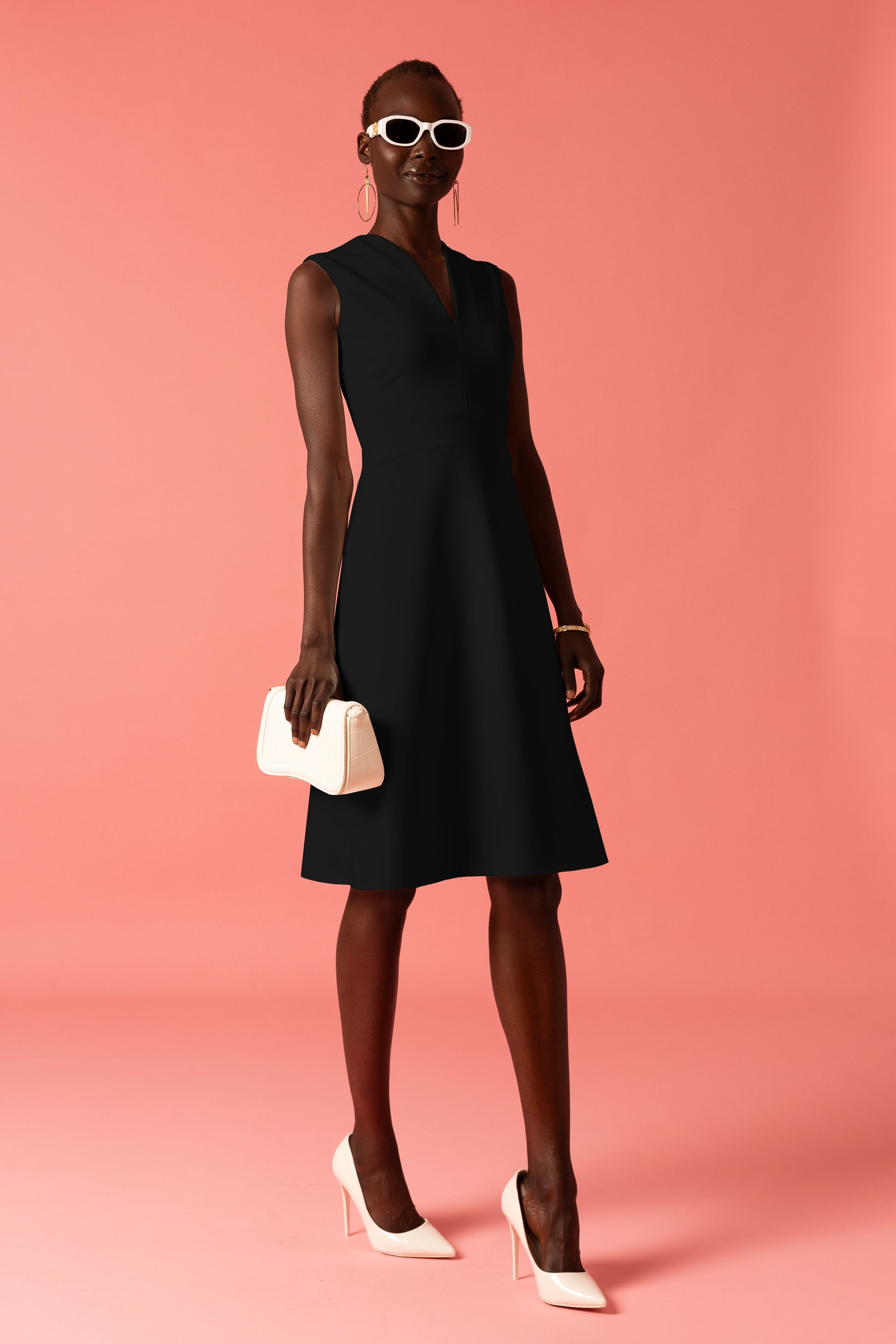 Midi a-line dress for women by L'MOMO