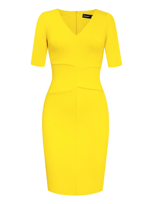 bodycon dress with above elbow sleeves by L'MOMO