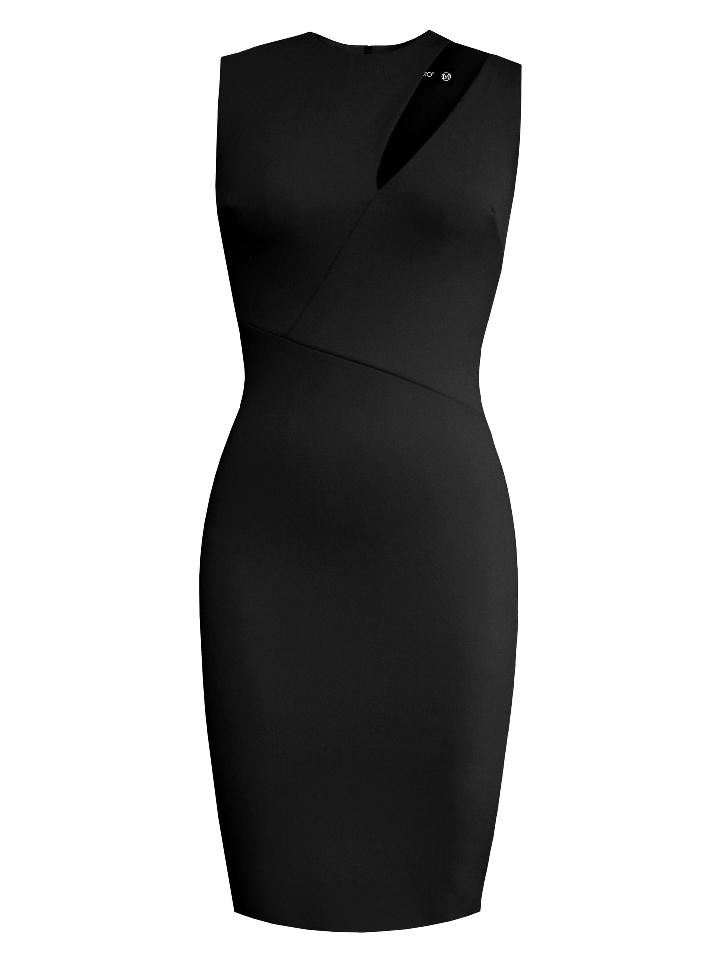 round neck bodycon dress with cut-out accent by L'momo